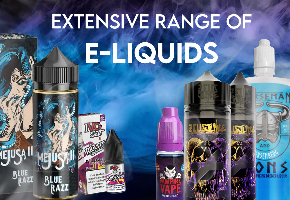 Extensive range of E-liquids Tablet