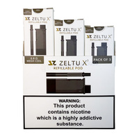  X3 Refillable Replacement Pods By Zeltu 3 Pack