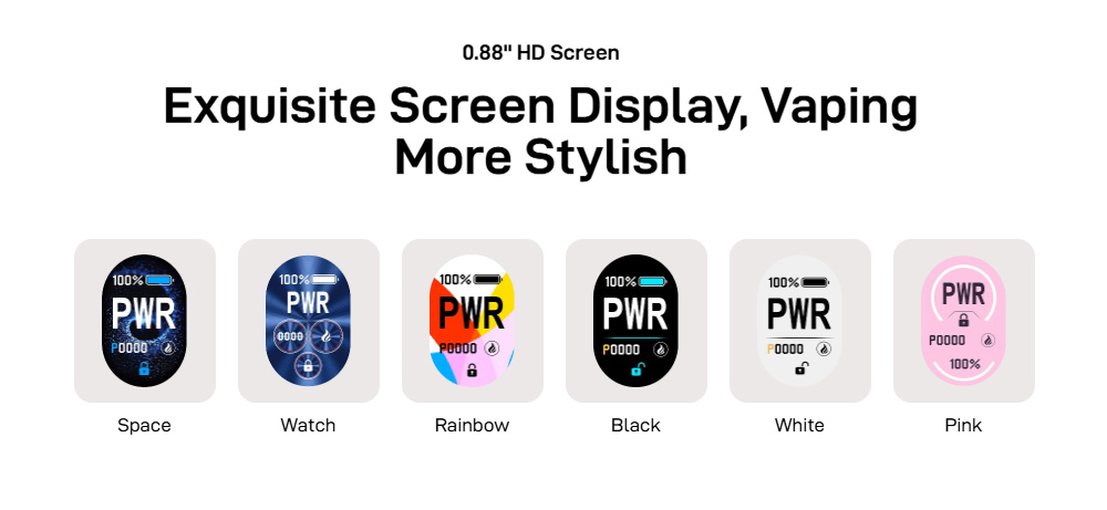 vaporesso-xros-5-display-themes