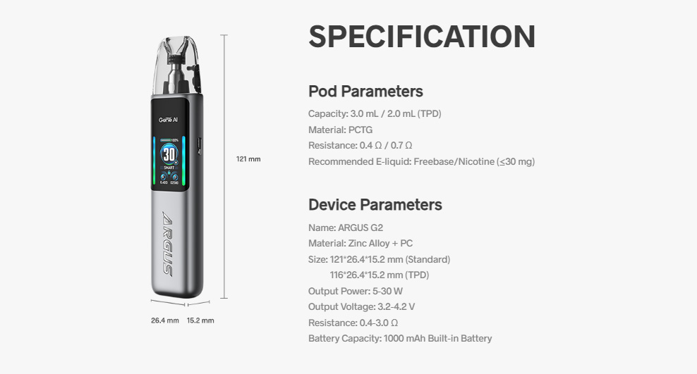 voopoo-argus-g2-kit-specification